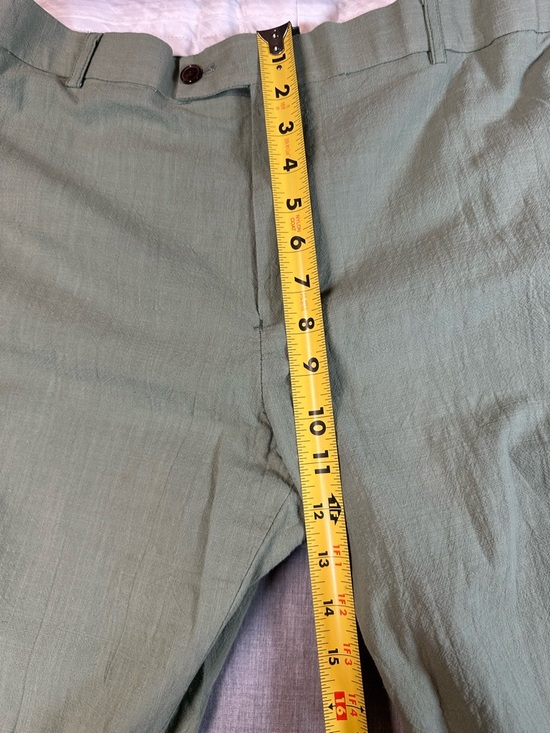 Men's Sage Green 3 piece Suit Linen /Cotton Sz XXL - Picture 7 of 16